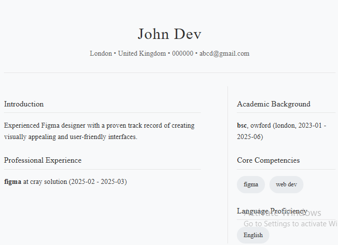 Resume 6