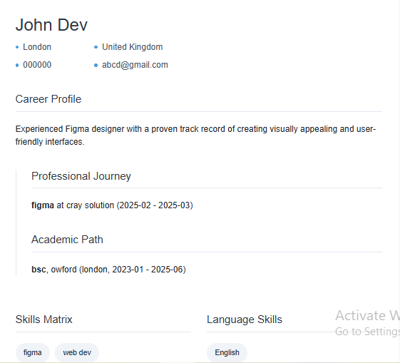 Resume 7