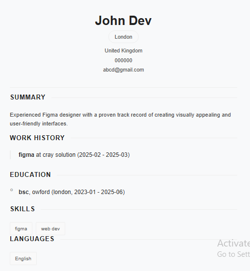 Resume 13