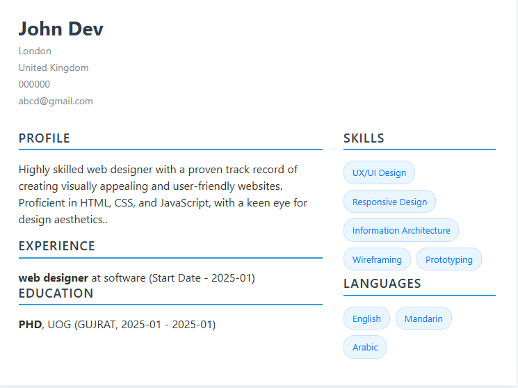 Resume 2